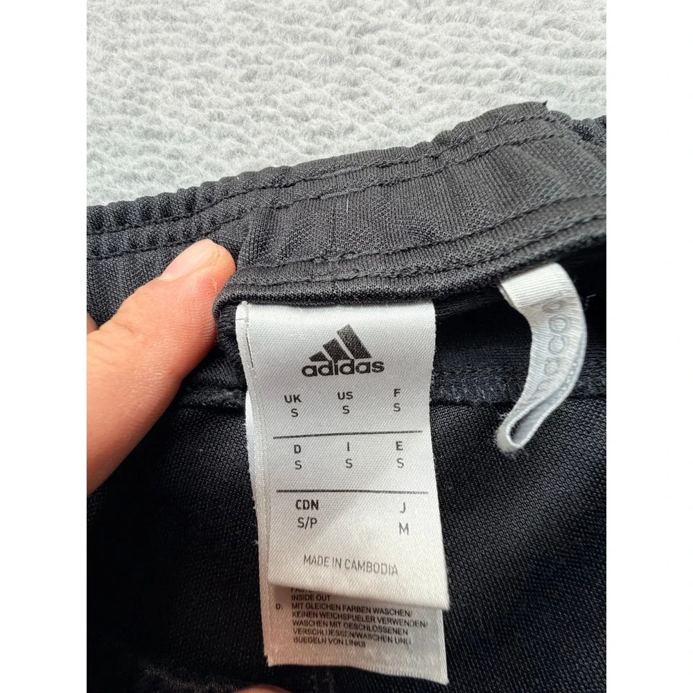 Adidas Tiro Soccer Training Pants Black Tapered Athletic Joggers Mens Small